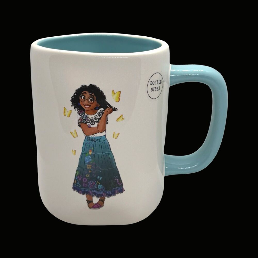 Rae Dunn Disney Encanto "MAGIC AWAITS YOU" Mirabel Double Sided Ceramic Mug